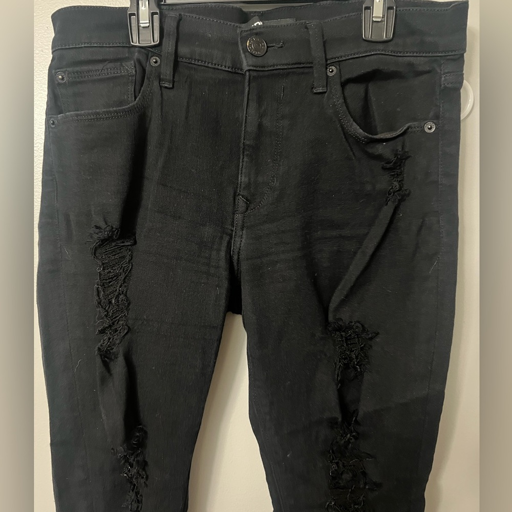 Express ripped black jeans. Size 8 regular (stretch).